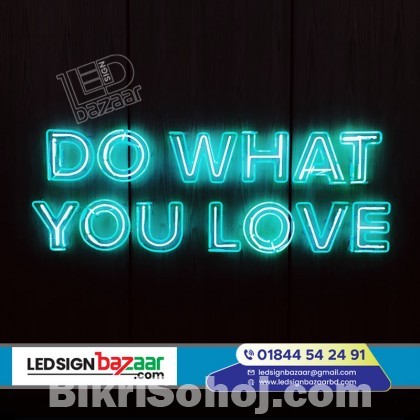 Neon Sign Board with Neon Letter Signage